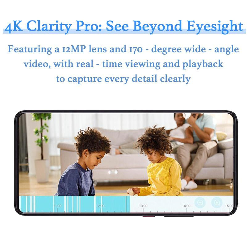 Hidden Camera with Audio/Video Mini Small Spy Cameras for Home Indoor Use Cam Night Vision and Motion Detection Baby Monitor Wireless Outdoor Nanny Espias Ocultas 360° Wifi Security Secret 2 Clock Wifi Micro Bedroom Pequeñas Surveillance