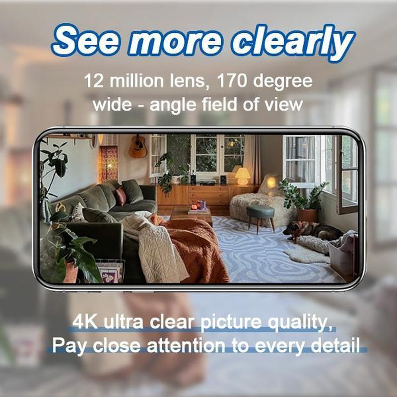 Hidden Camera with Audio/Video Mini Small Spy Cameras for Home Indoor Use Cam Night Vision and Motion Detection Baby Monitor Wireless Outdoor Nanny Espias Ocultas 360° Wifi Security Secret 2 Clock Wifi Micro Bedroom Pequeñas Surveillance